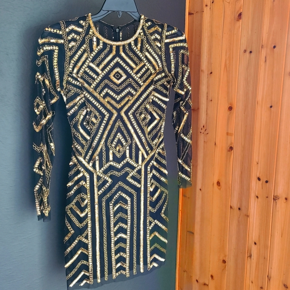 Formal hand beaded Aidan Mattox Dress